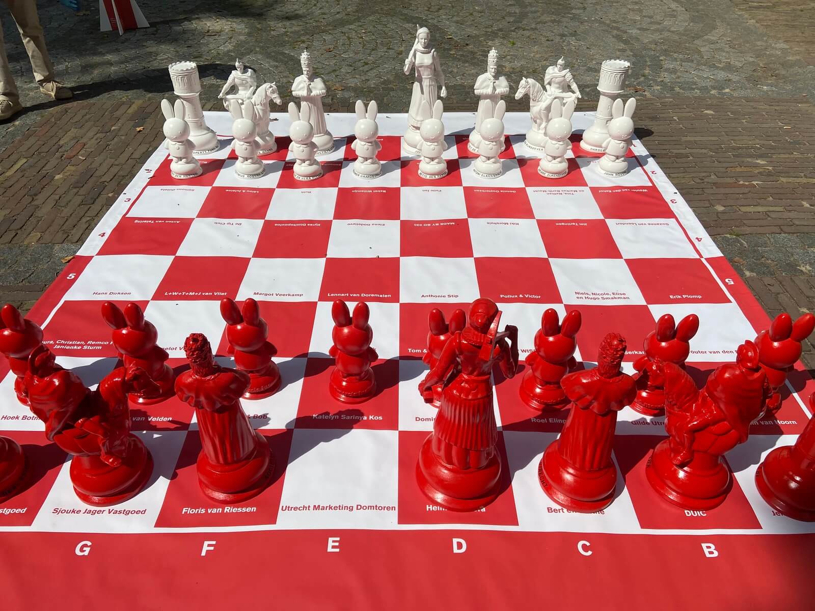 Let op Aanleg lekken Utrecht heeft uniek groot schaakspel | Nieuws030 - Nieuws030