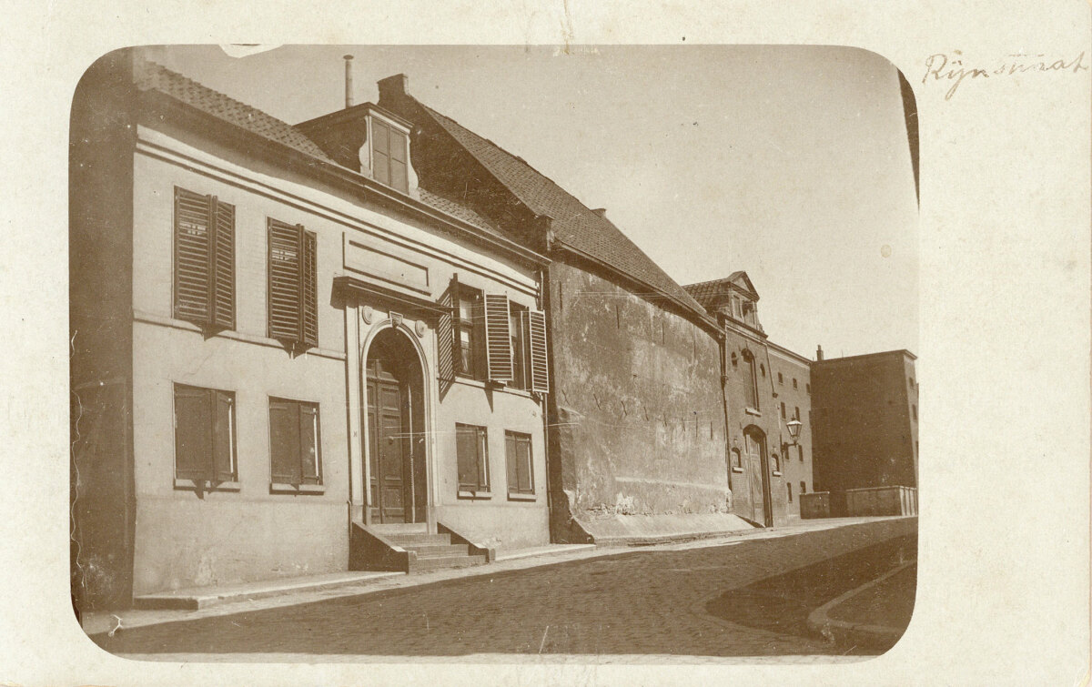 Rijnstraat in 1909. Foto: Joh. A. Moesman