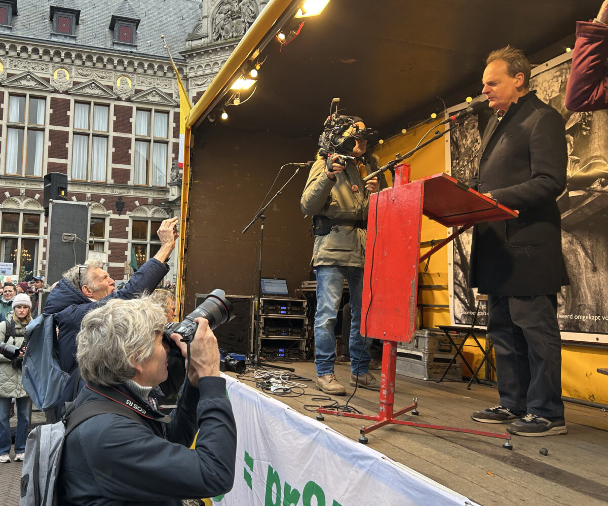 Vincent Bijlo was een van de sprekers. Foto: JT