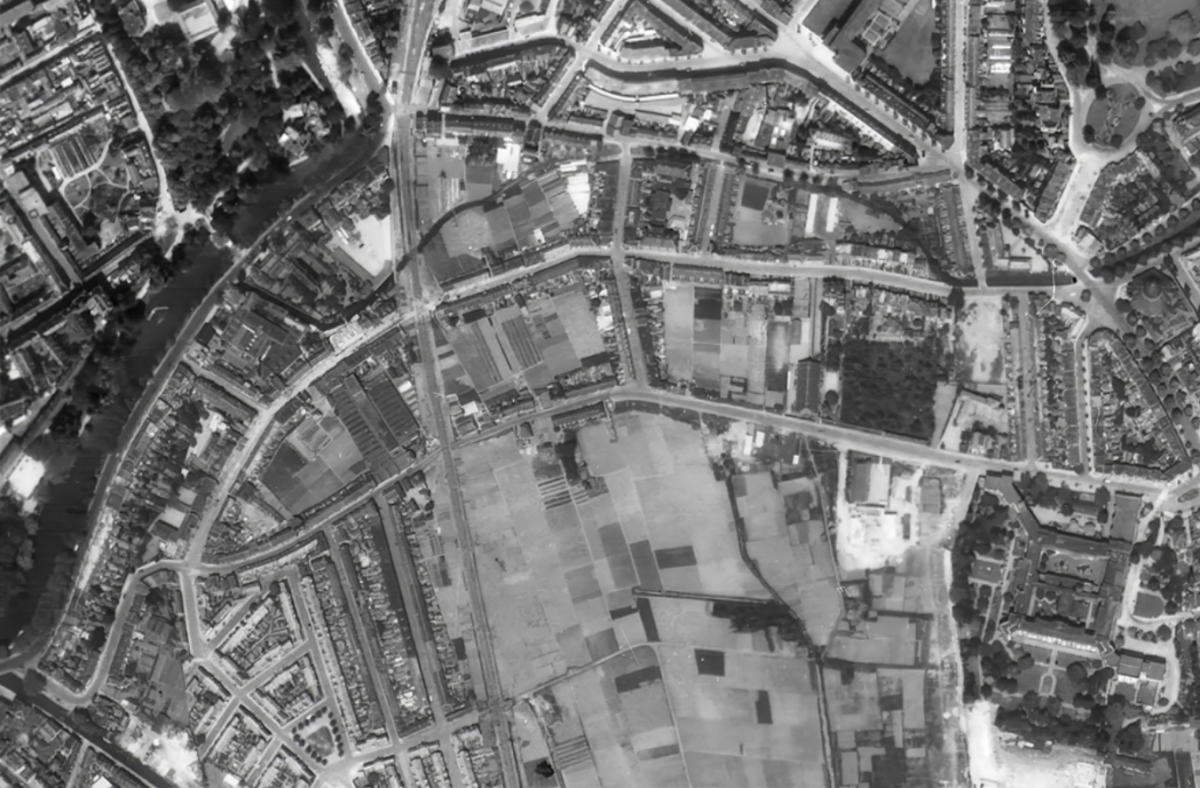 Het minstroomgebied in 1955